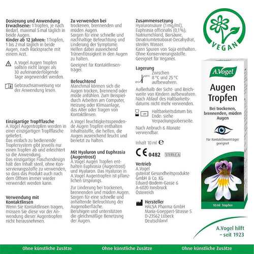 A.VOGEL Augen-Tropfen 6 Mon.n.&Ouml;ffnen haltbar - 8
