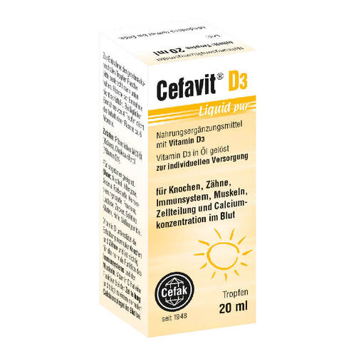 Cefavit D3 Liquid pur Tropfen zum Einnehmen - 1