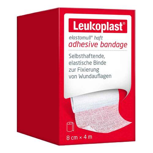 Leukoplast Elastomull haft Fixierbinde elastisch 8 cmx4 m - 1