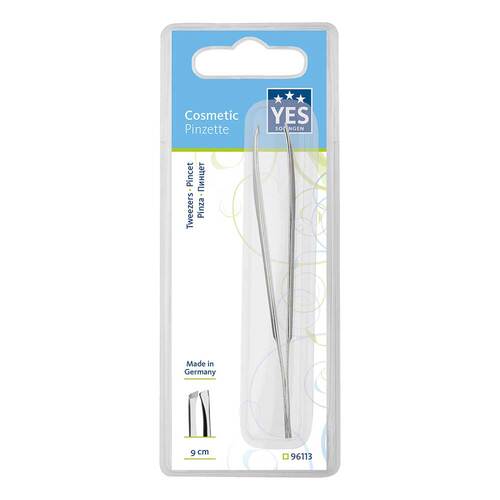 Yes Pinzette 9 cm schr&auml;g - 1