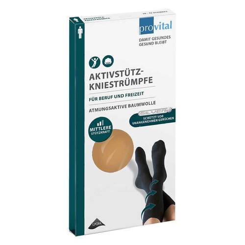 Provital Aktivst&uuml;tzkniestr&uuml;mpfe Herren Gr&ouml;&szlig;e 43 - 46 beige - 1