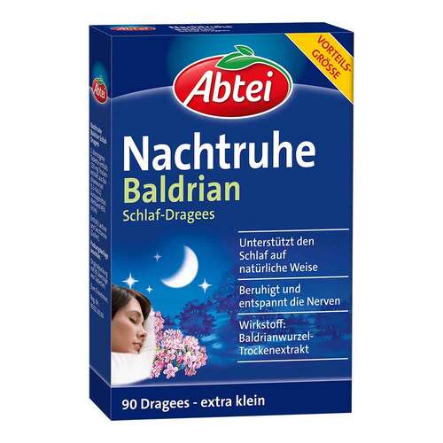 Abtei Nachtruhe Baldrian Schlaf-Dragees N - 1