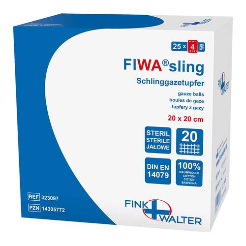 Schlinggazetupfer 20x20 cm steril pflaum.FIWAsling - 1