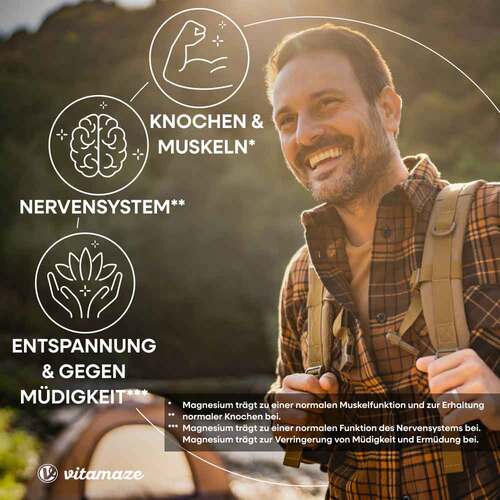 Magnesium 350 mg Komplex Citrat / Oxid / Carbonat vegan Tabletten  - 4