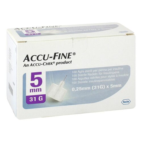 Accu Fine sterile Nadeln f&uuml;r Insulinpens 5 mm 31 G - 1