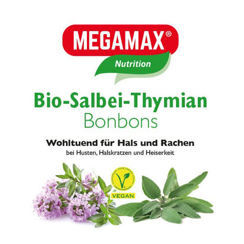 Megamax Bio Salbei-Thymian Bonbons - 1