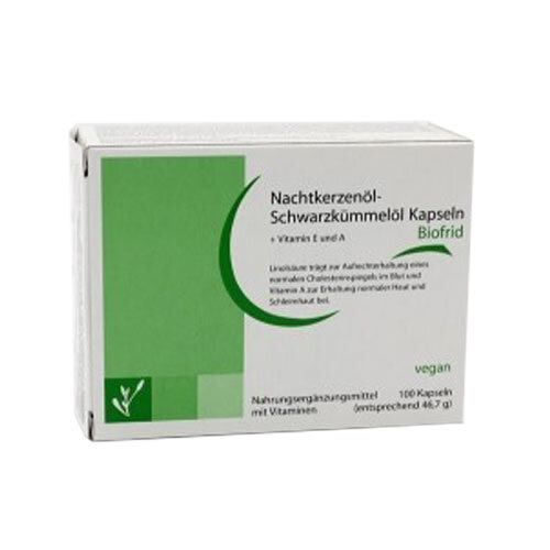 Nachtkerzen&ouml;l-Schwarzk&uuml;mmel&ouml;l Kapseln Biofrid - 1