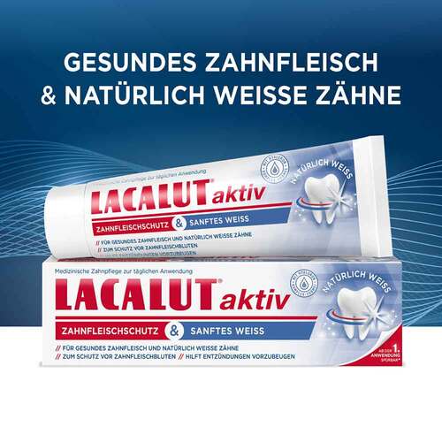 Lacalut aktiv Zahnfleischschutz &amp; sanftes Wei&szlig; - 3