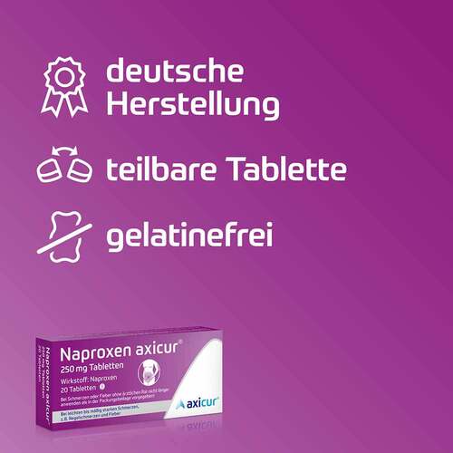 Naproxen axicur® 250 mg Tabletten - 5