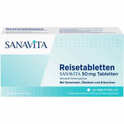 Reisetabletten Sanavita 50 mg Tabletten - 1