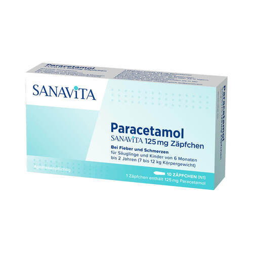 Paracetamol Sanavita 125 mg Z&auml;pfchen - 1