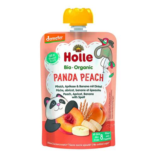 Holle Panda Peach Pfirsich / Aprikose / Banan.mit Dinkel - 1
