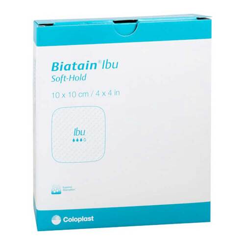 Biatain Ibu Schaumverband 10x10 cm sanft haftend - 1