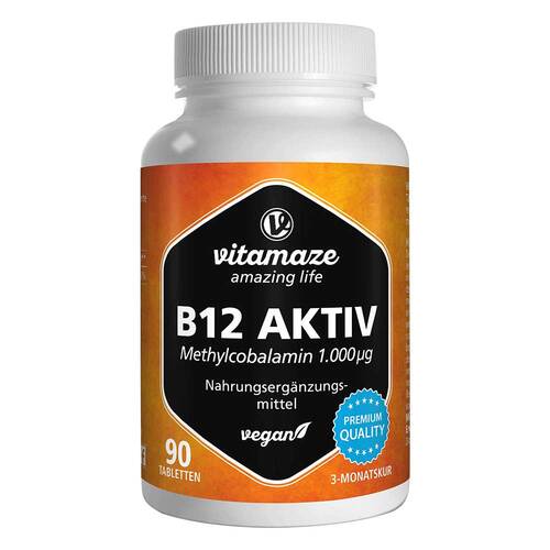 B12 Aktiv 1.000 µg vegan Tabletten - 1