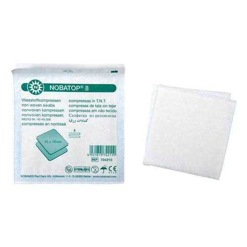 Nobatop 8 Kompressen 10x10 cm steril - 1