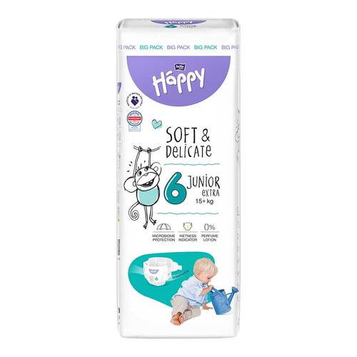 Bella Happy Babywindel Junior extra 16 + kg Gr&ouml;&szlig;e 6 BP - 1