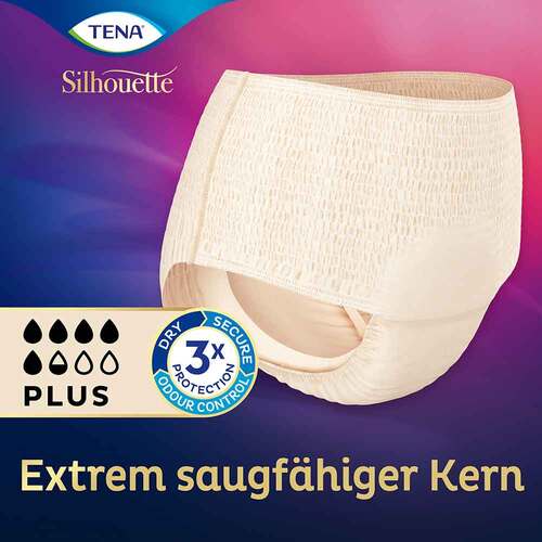 TENA® Silhouette HIGH WAIST CRÈME Plus Pants M bei Inkontinenz - 2