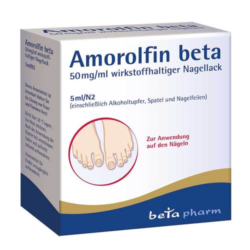 Amorolfin beta 50 mg/ml wirkstoffhaltiger Nagellack - 1