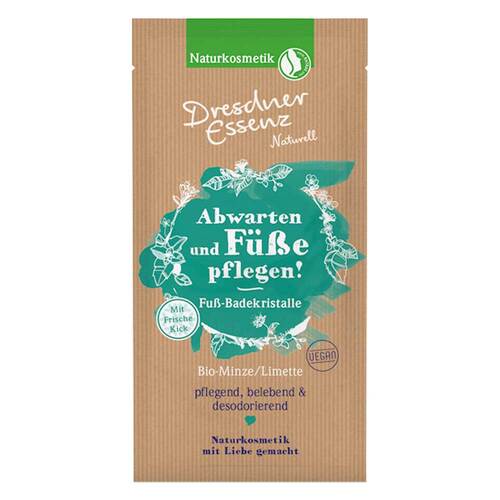 Dresdner Essenz Natu.Fu&szlig;-Badekrist.Bio-Minze / Limet - 1