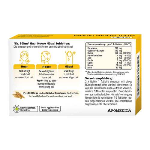Dr. B&ouml;hm Haut Haare N&auml;gel Tabletten - 2
