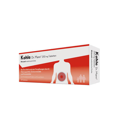 Kohle Dr. Mann 250 mg Tabletten - 1