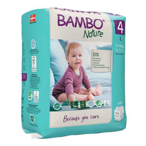 Bambo Nature Babywindel L Gr&ouml;&szlig;e 4 7 - 14 kg - 1