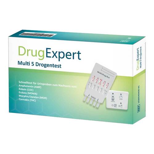 Drug Expert Multi 5 Amp Coc Mdma Mor Thc Teststreifen  - 1