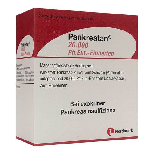 Pankreatan 20.000 Ph.Eur.-Einheiten magensaftresistent Hartkapseln  - 1