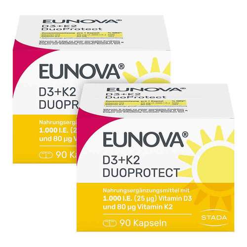 Eunova Duoprotect D3 + K2 1.000 I.E. / 80 µg Kapseln Kombi - 1