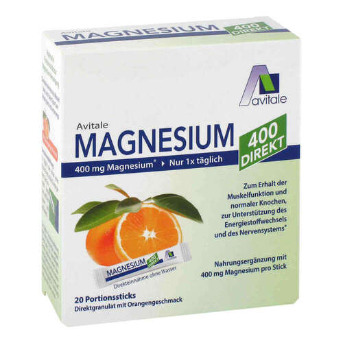 Magnesium 400 direkt Orange Portionssticks - 1