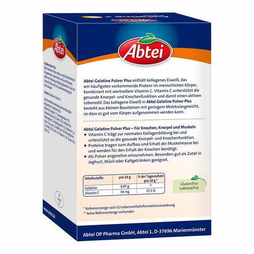 Abtei Gelatine Plus Vitamin C Pulver - 2