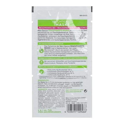Merz Spezial Feuchtigkeits Maske - 2