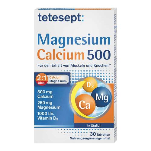 Tetesept Magnesium + Calcium 500 Tabletten - 1