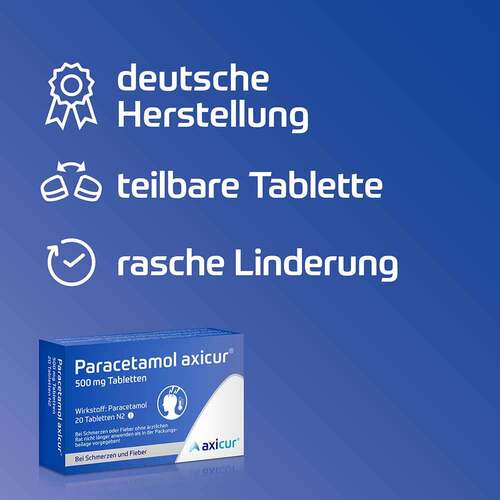 Paracetamol axicur® 500 mg Tabletten  - 5