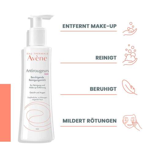 Avene Antirougeurs Clean beruhigende Reinigungsmilch - 3