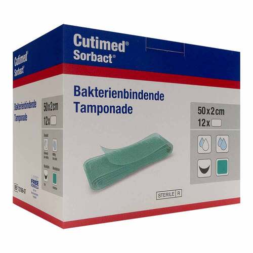 Cutimed Sorbact Tamponaden 2x50 cm - 1