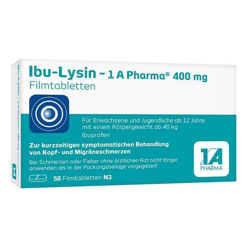 Ibu-Lysin – 1 A Pharma 400 mg Filmtabletten - 1