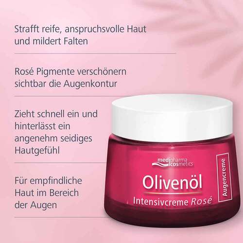 Oliven&ouml;l Intensivcreme Rose Augencreme - 3
