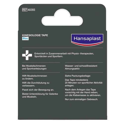 Hansaplast Sport Kinesiologie Tape 5 cm x 5 m blau - 2