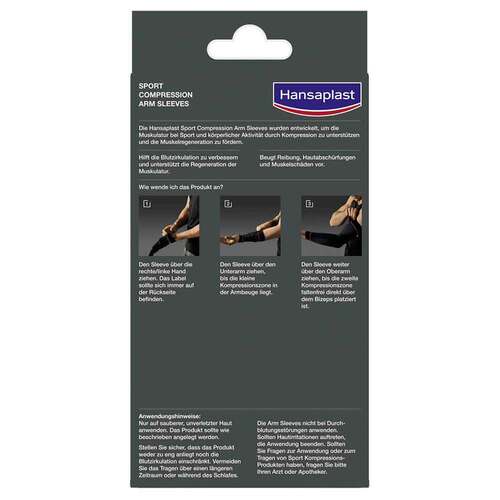 Hansaplast Sport Compression Arm-Sleeves Gr&ouml;&szlig;e S/M - 2