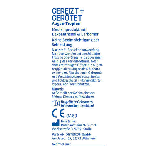 Eye Medica gereizt + ger&ouml;tet Dexpanthenol Augentropfen - 2