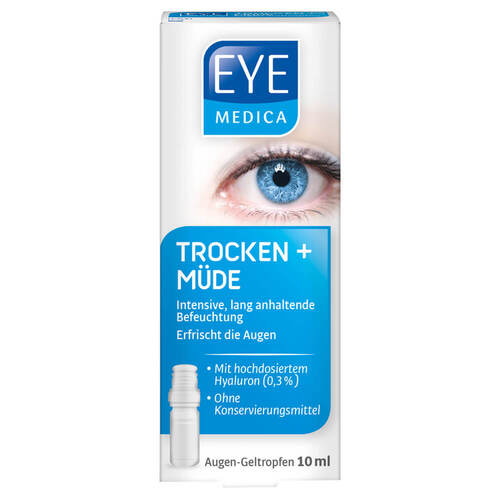 Eye Medica trocken + m&uuml;de 0,3% Hyaluron Aug.-Geltro. - 1