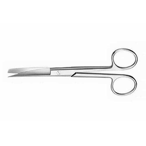 Schere gebogen 14,5 cm spitz / stumpf - 1