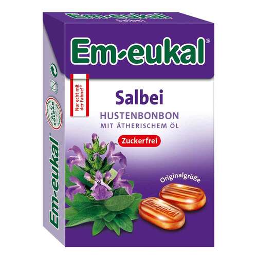 EM Eukal Bonbons Salbei zuckerfrei Box - 1