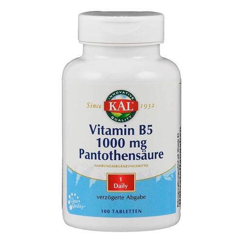 Vitamin B5 1000 mg Pantothens&auml;ure Tabletten - 1