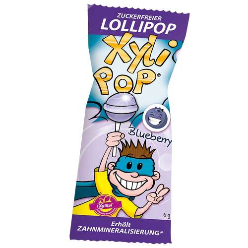 Miradent Xylipop Lolli Zahnpflegelolli Blaubeere - 2