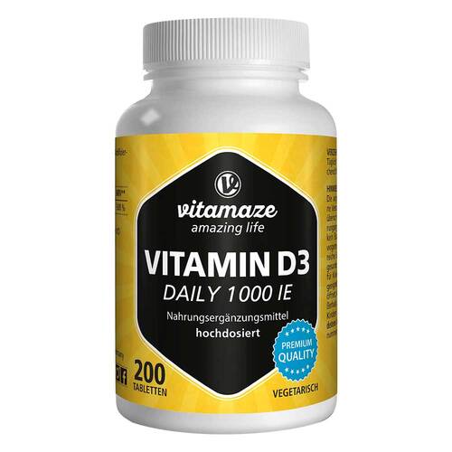 Vitamin D3 1.000 I.E. daily vegetarisch Tabletten - 1