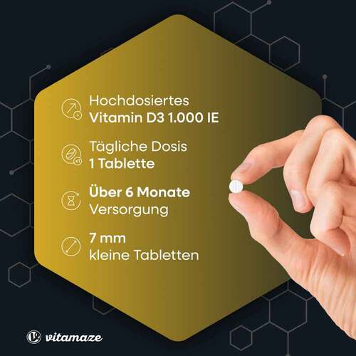 Vitamin D3 1.000 I.E. daily vegetarisch Tabletten - 2