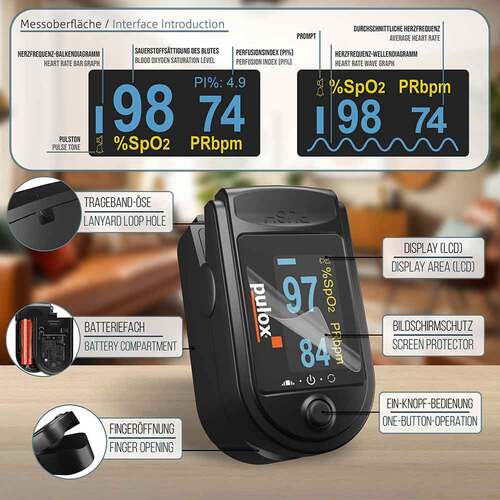 Pulox PO-200A Pulsoximeter schwarz - 2