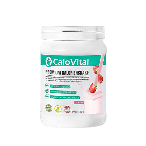 Calovital Premium Kalorienshake Erdbeere Pulver - 1